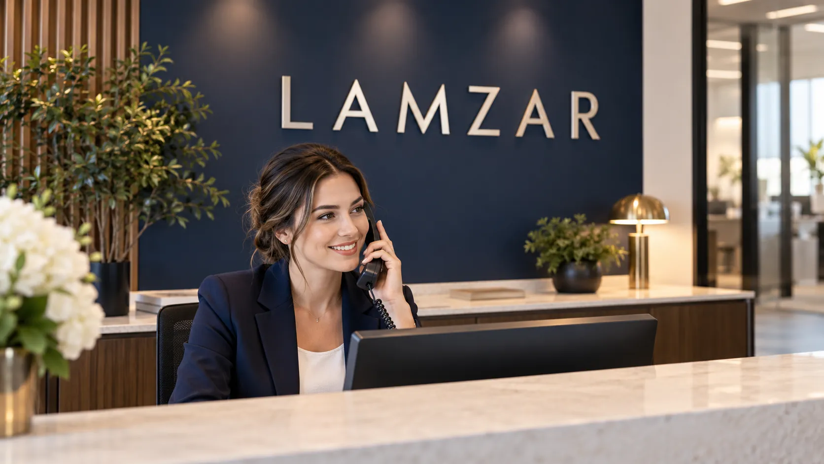 LAMZAR-branded illustrative contact lamzar